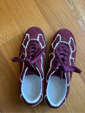 ALOHAS tb. 490 Red Leather Sneakers